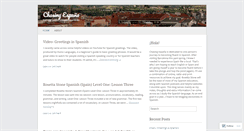 Desktop Screenshot of chasingespana.wordpress.com