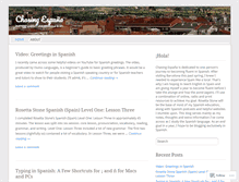 Tablet Screenshot of chasingespana.wordpress.com