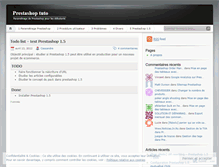 Tablet Screenshot of prestashoptuto.wordpress.com