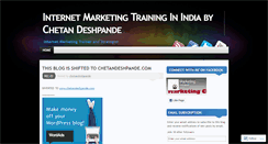 Desktop Screenshot of chetandeshpande.wordpress.com