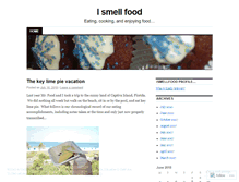 Tablet Screenshot of ismellfood.wordpress.com