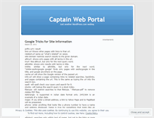 Tablet Screenshot of captainwebportal.wordpress.com