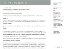 Tablet Screenshot of miscomentariospodcast.wordpress.com