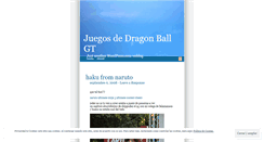 Desktop Screenshot of juegosdragonball.wordpress.com