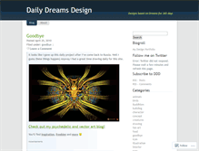 Tablet Screenshot of dailydreamsdesign.wordpress.com