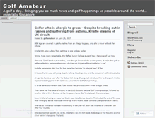 Tablet Screenshot of golfamateur.wordpress.com