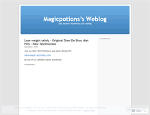 Tablet Screenshot of magicpotions.wordpress.com
