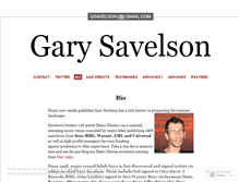 Tablet Screenshot of garysavelson.wordpress.com