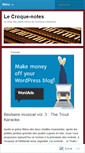 Mobile Screenshot of croquenotes.wordpress.com