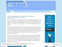 Tablet Screenshot of maemoteam.wordpress.com