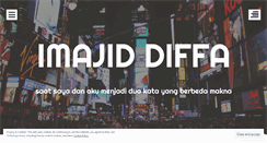 Desktop Screenshot of imajiddiffa.wordpress.com