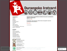 Tablet Screenshot of durangokoiratzarri.wordpress.com