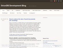Tablet Screenshot of oriondb.wordpress.com