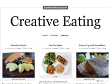 Tablet Screenshot of creativeeating.wordpress.com