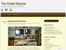 Tablet Screenshot of clutterreport.wordpress.com