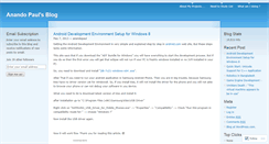 Desktop Screenshot of anandopaul.wordpress.com