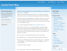 Tablet Screenshot of anandopaul.wordpress.com