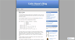 Desktop Screenshot of colinhowe.wordpress.com