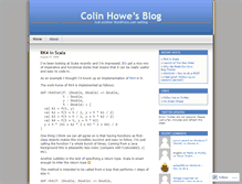 Tablet Screenshot of colinhowe.wordpress.com
