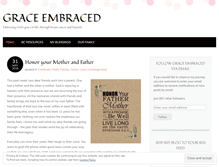 Tablet Screenshot of graceembraced.wordpress.com