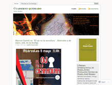 Tablet Screenshot of cuadernoquemado.wordpress.com