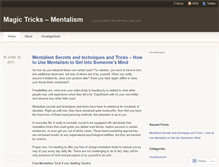 Tablet Screenshot of mentalismtricks94.wordpress.com