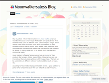 Tablet Screenshot of moonwalkersales.wordpress.com