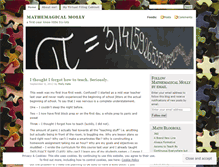 Tablet Screenshot of mathemagicalmolly.wordpress.com