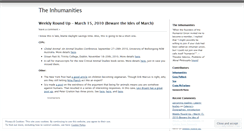 Desktop Screenshot of inhumanities.wordpress.com