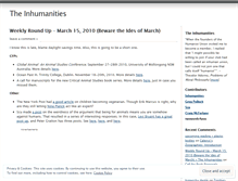 Tablet Screenshot of inhumanities.wordpress.com