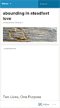 Mobile Screenshot of aboundinginsteadfastlove.wordpress.com