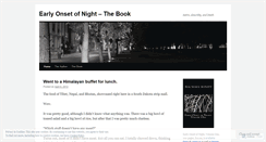 Desktop Screenshot of earlyonsetofnight.wordpress.com