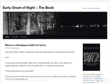 Tablet Screenshot of earlyonsetofnight.wordpress.com