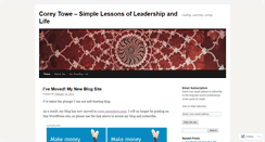 Desktop Screenshot of coreytowe.wordpress.com