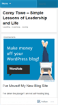 Mobile Screenshot of coreytowe.wordpress.com