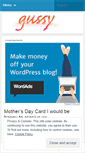 Mobile Screenshot of gussyblog.wordpress.com