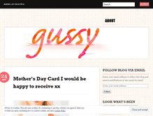Tablet Screenshot of gussyblog.wordpress.com