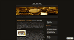 Desktop Screenshot of beerandcake.wordpress.com