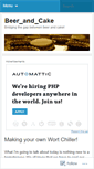 Mobile Screenshot of beerandcake.wordpress.com