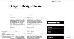 Desktop Screenshot of gdthesis.wordpress.com