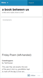 Mobile Screenshot of abookbetweenus.wordpress.com