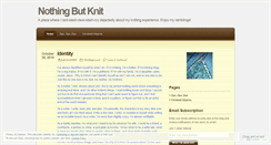 Desktop Screenshot of nothingbutknit.wordpress.com