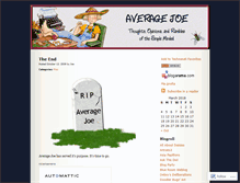 Tablet Screenshot of anotheraveragejoe.wordpress.com