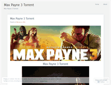 Tablet Screenshot of maxpayne3torrent.wordpress.com