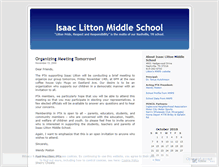 Tablet Screenshot of isaaclitton.wordpress.com