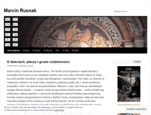 Tablet Screenshot of marcinrusnak.wordpress.com