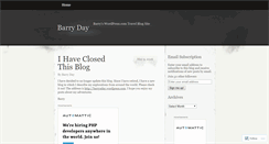 Desktop Screenshot of barryday.wordpress.com