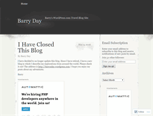 Tablet Screenshot of barryday.wordpress.com