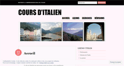 Desktop Screenshot of coursitalien.wordpress.com