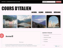 Tablet Screenshot of coursitalien.wordpress.com